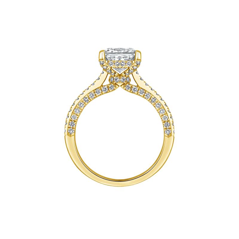 Morgan Lab Grown Diamond Engagement Ring in 14K Yellow Gold &#40;2 7/8 ct. tw.&#41; – Image 2 of 4