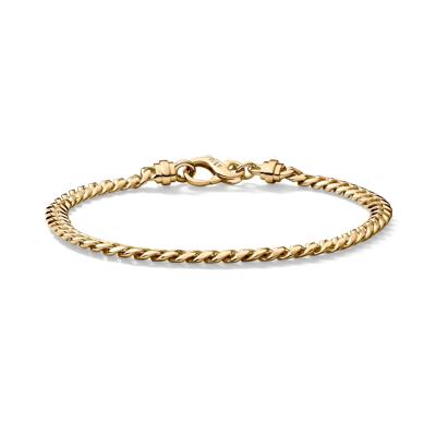 Men's Curb Bracelet in Vermeil, 5MM
