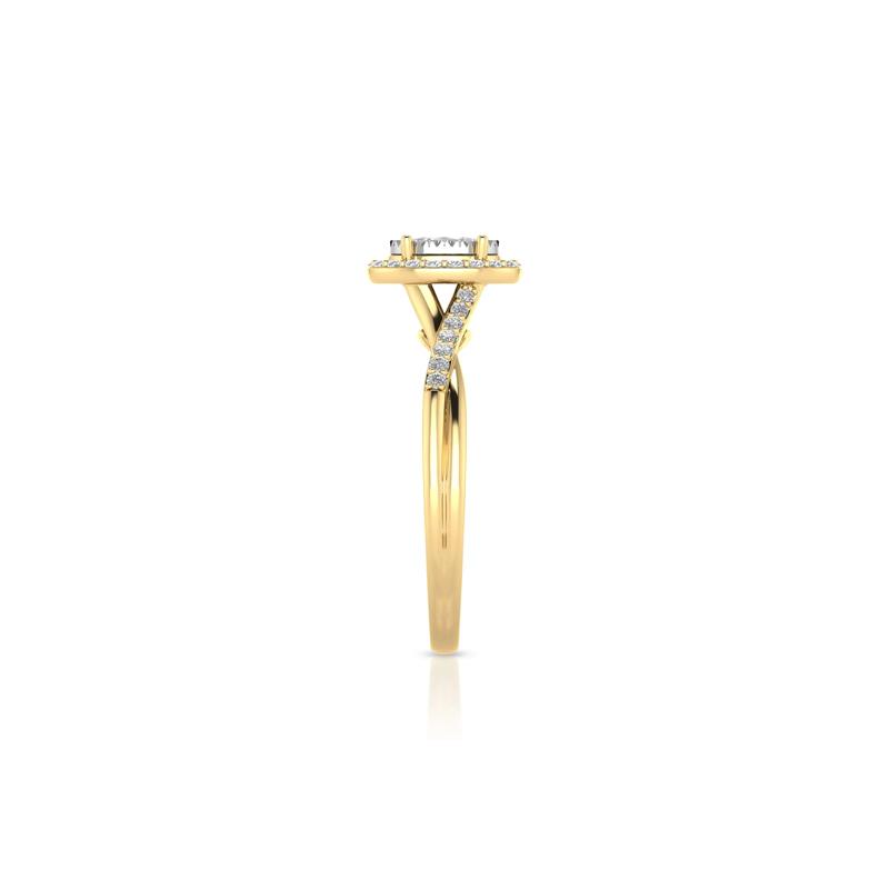 Lab Grown Diamond Promise Ring in 10K Yellow Gold (1/2 ct. tw.) – Image 3 of 3