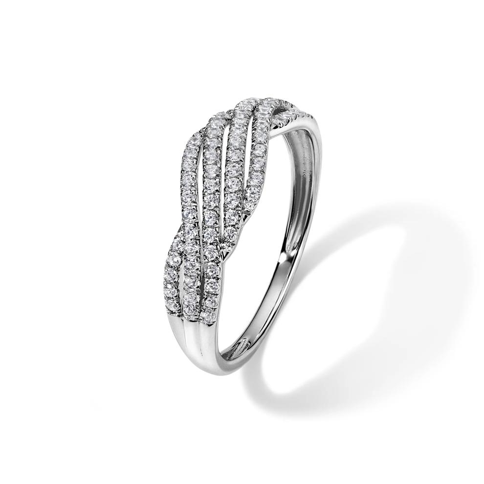 Diamond Ring in Sterling Silver (1/3 ct. tw.) – Image 4 of 4