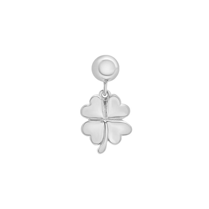 Clover Bead Charm in Sterling Silver – Image 1 of 3