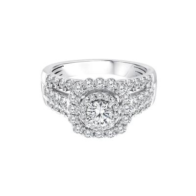 Diamond Multi-Row Engagement Ring in 14K White Gold (1 1/2 ct. tw.)