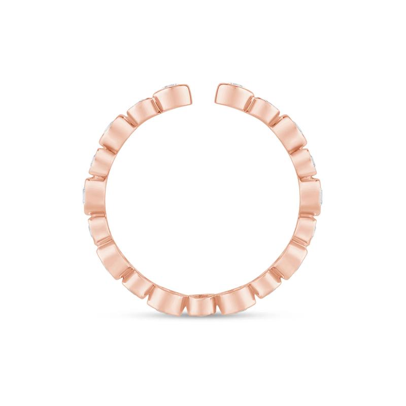 Lab Grown Diamond Bezel Open Band in 14K Rose Gold &#40;1/2 ct. tw.&#41; – Image 2 of 3
