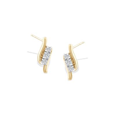 Diamond Stud Earrings in 10K Yellow Gold (1/4 ct. tw.)