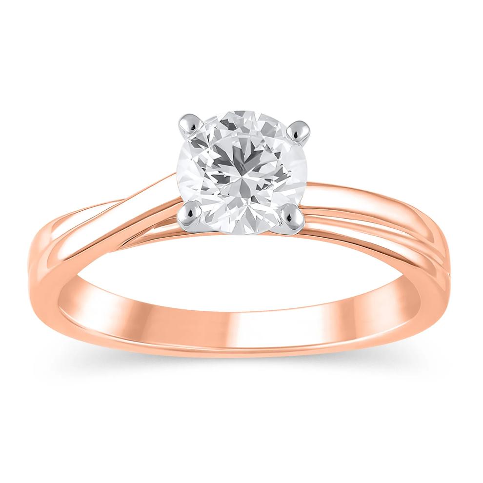 Twist Semi-Mount Engagement Ring in 14K Gold (Setting Only) – Image 1 of 6