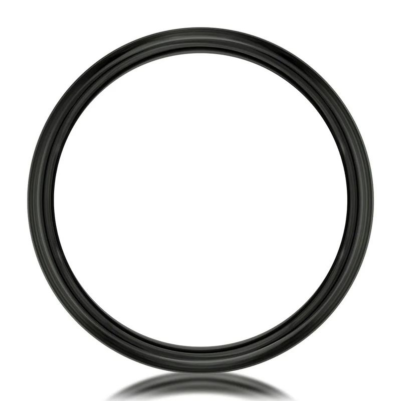 Men&#39;s Band in Black Titanium, 6.5 MM – Image 2 of 3