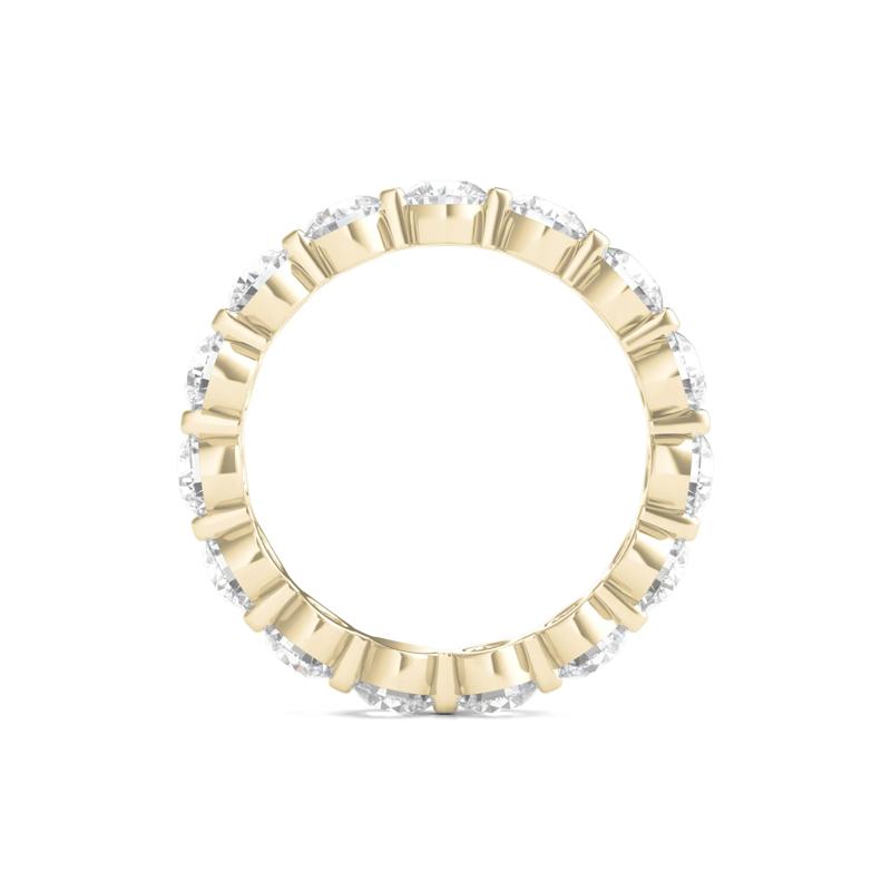 Round-Cut Diamond Shared Prong Eternity Band in 14k Yellow Gold &#40;3 ct. tw.&#41; – Image 2 of 3