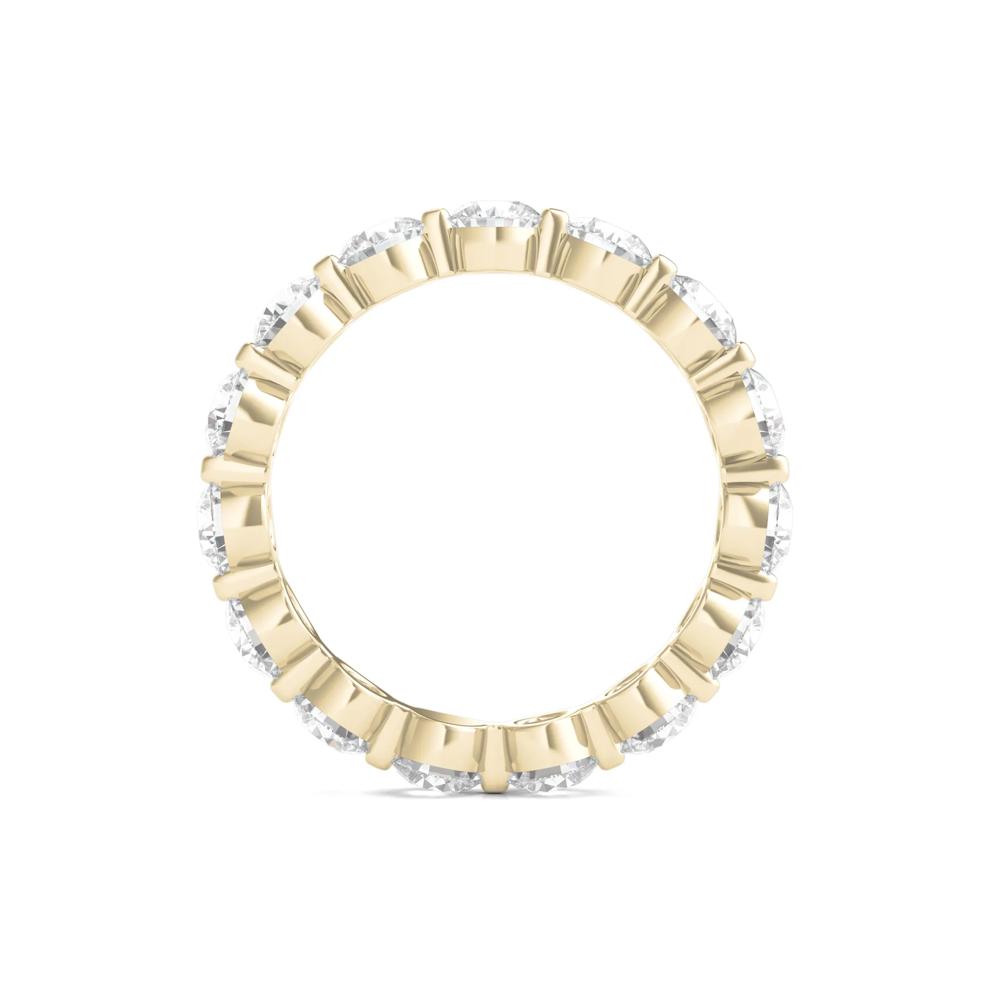 Round-Cut Diamond Shared Prong Eternity Band in 14k Yellow Gold (3 ct. tw.) – Image 2 of 3