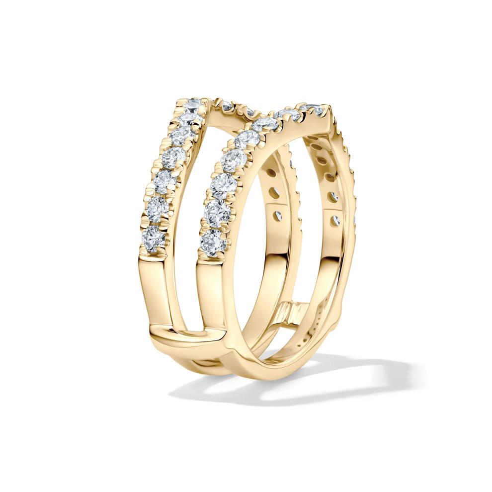 Lab Grown Diamond Chevron Ring Insert in 14K Yellow Gold (1 ct. tw.) – Image 3 of 4