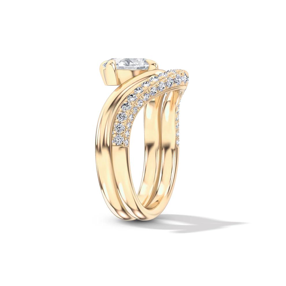 Lab Grown Diamond Marquise Engagement Set in 14K Yellow Gold (2 5/8 ct. tw.) – Image 3 of 6