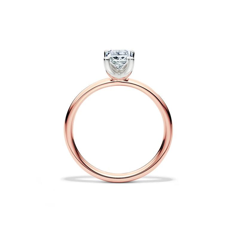 Diamond Radiant-Cut Solitaire Engagement Ring in 14K Rose Gold &#40;1 ct.&#41; – Image 2 of 5