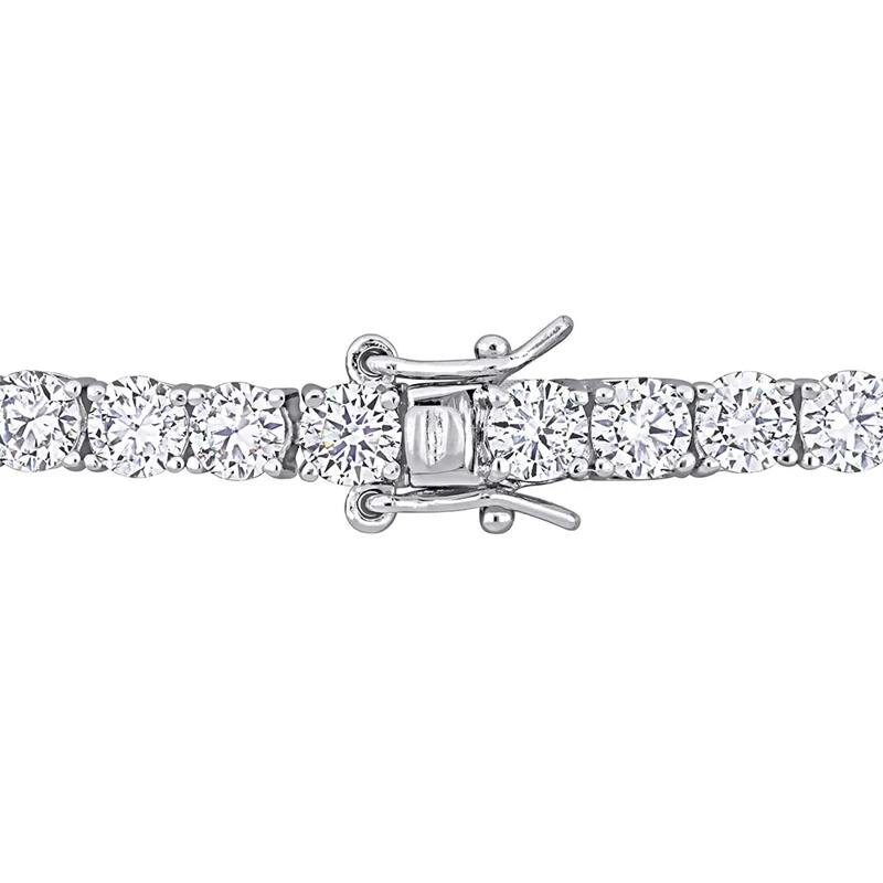 Moissanite Tennis Bracelet in Sterling Silver &#40;9 1/2 ct. dew&#41; – Image 3 of 4
