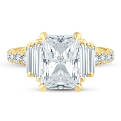 Josette Lab Grown Diamond Radiant-Cut Bridal Set in 14K Yellow Gold (4 ct. tw.)