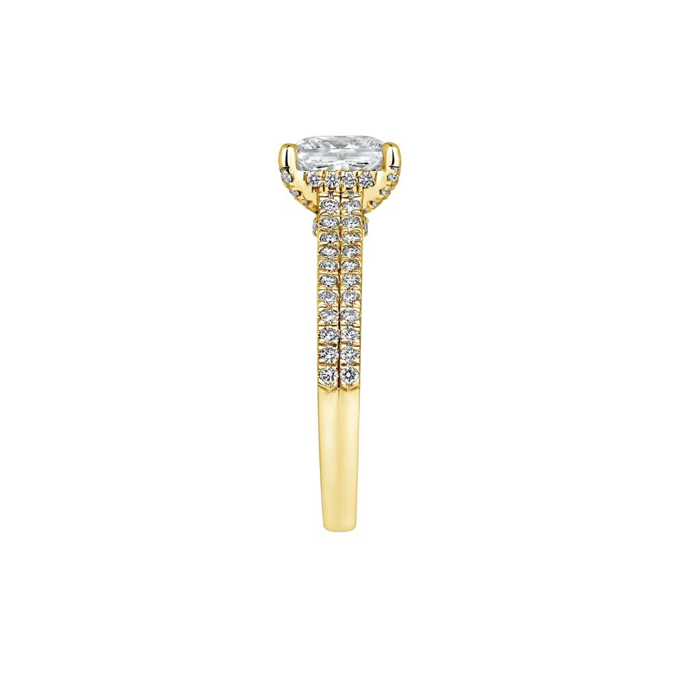 Morgan Lab Grown Diamond Engagement Ring in 14K Yellow Gold (2 7/8 ct. tw.) – Image 3 of 4