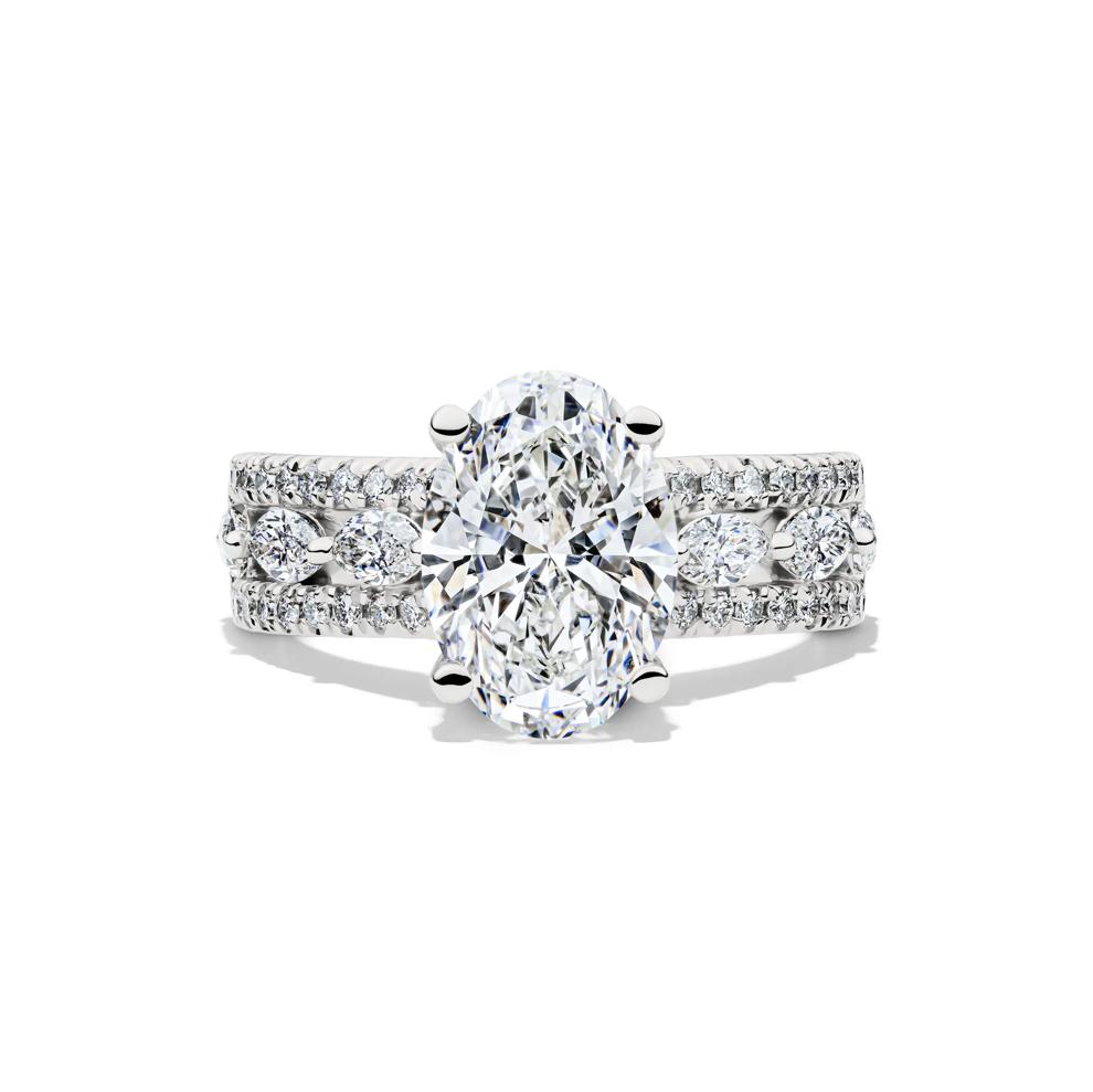 Layla Lab Grown Diamond Engagement Ring in Platinum (4 ct. tw.) – Image 1 of 5