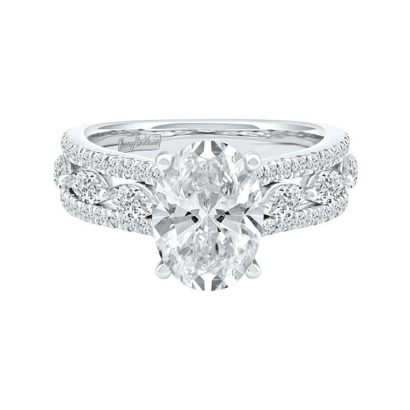 Layla Lab Grown Diamond Engagement Ring in Platinum &#40;4 ct. tw.&#41; – Image 1 of 5