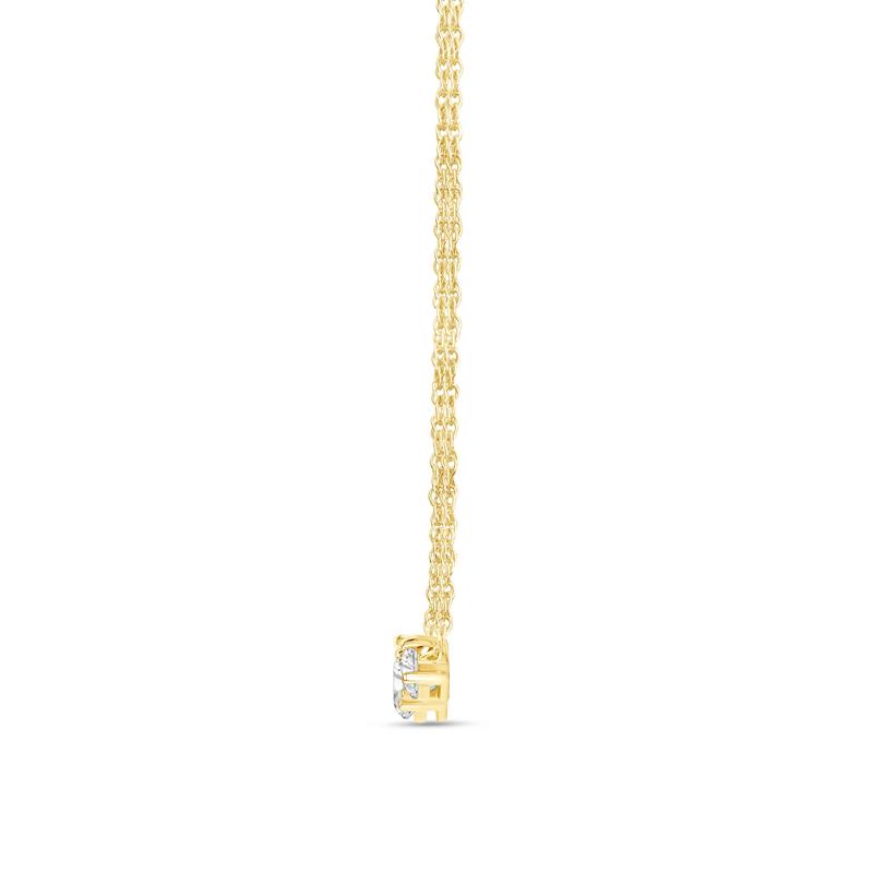 Lab Grown Diamond Three-Stone Necklace in 14K Yellow Gold &#40;2 ct. tw.&#41; – Image 3 of 4