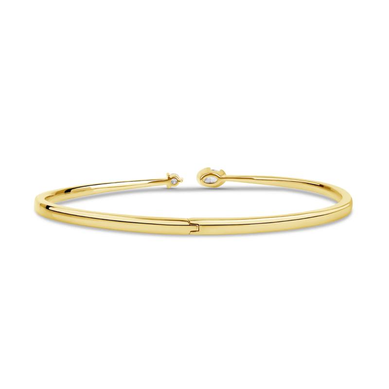 Lab Grown Diamond Bangle Bracelet in 14K Yellow Gold &#40;3/4 ct. tw.&#41; – Image 3 of 3