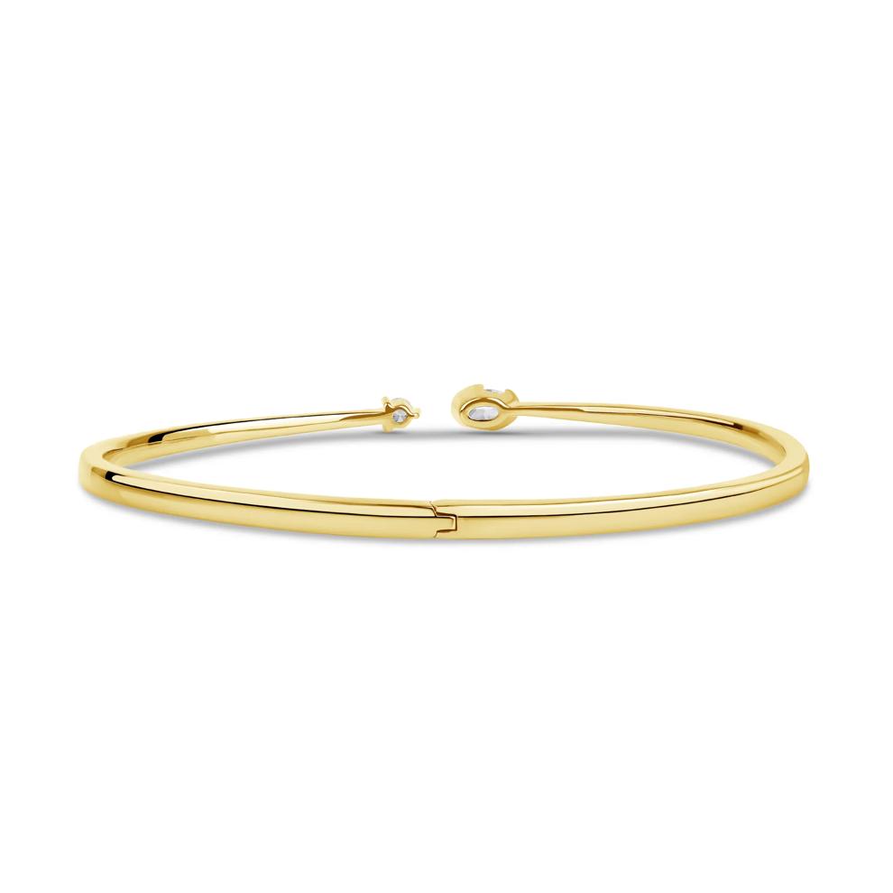 Lab Grown Diamond Bangle Bracelet in 14K Yellow Gold (3/4 ct. tw.) – Image 3 of 3