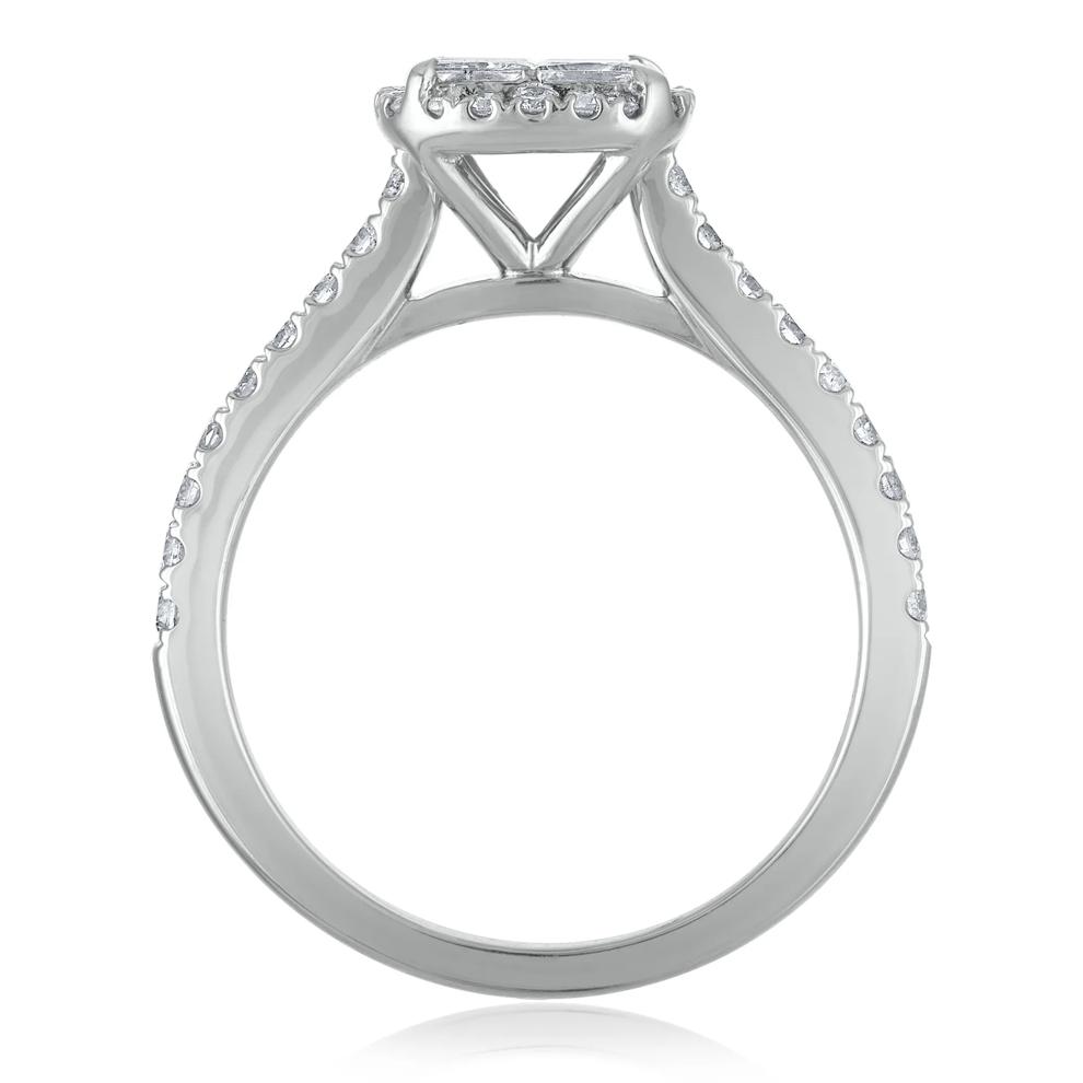 Diamond Composite Engagement Ring in 14K White Gold (1 ct. tw.) – Image 2 of 3
