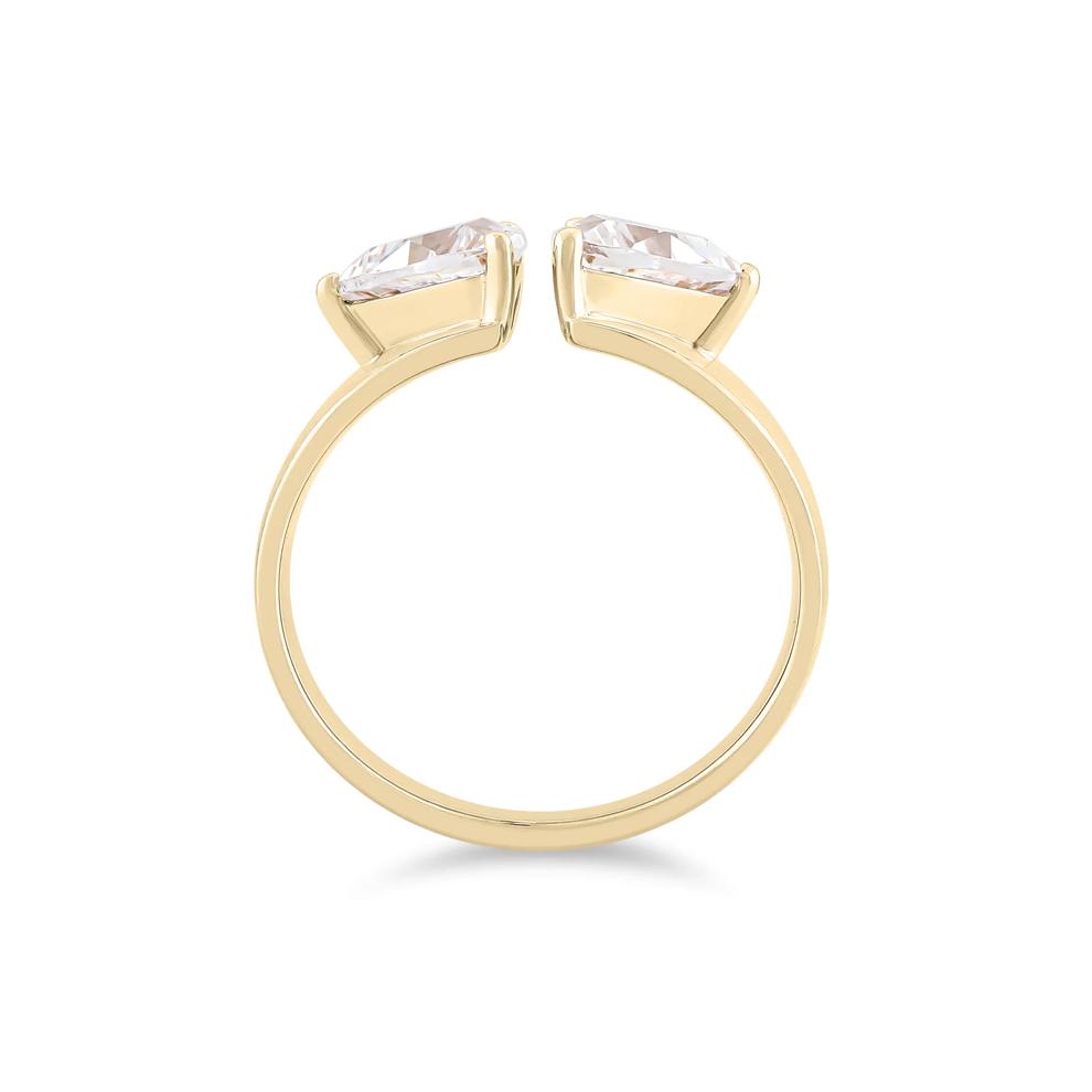 Lab Grown Diamond Trillion-Cut Band in 14K Yellow Gold (2 ct. tw.) – Image 2 of 4
