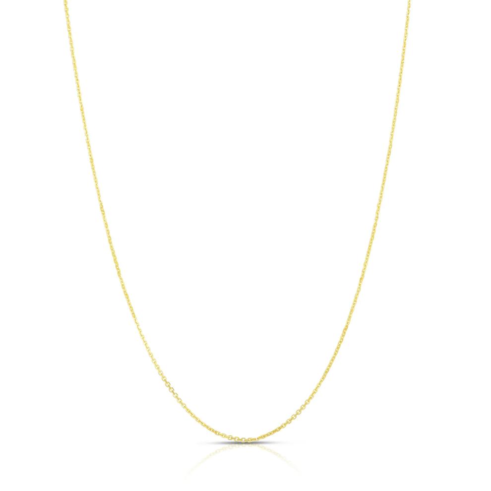 Diamond-Cut Cable Chain in 10K Yellow Gold, 22" – Image 1 of 2