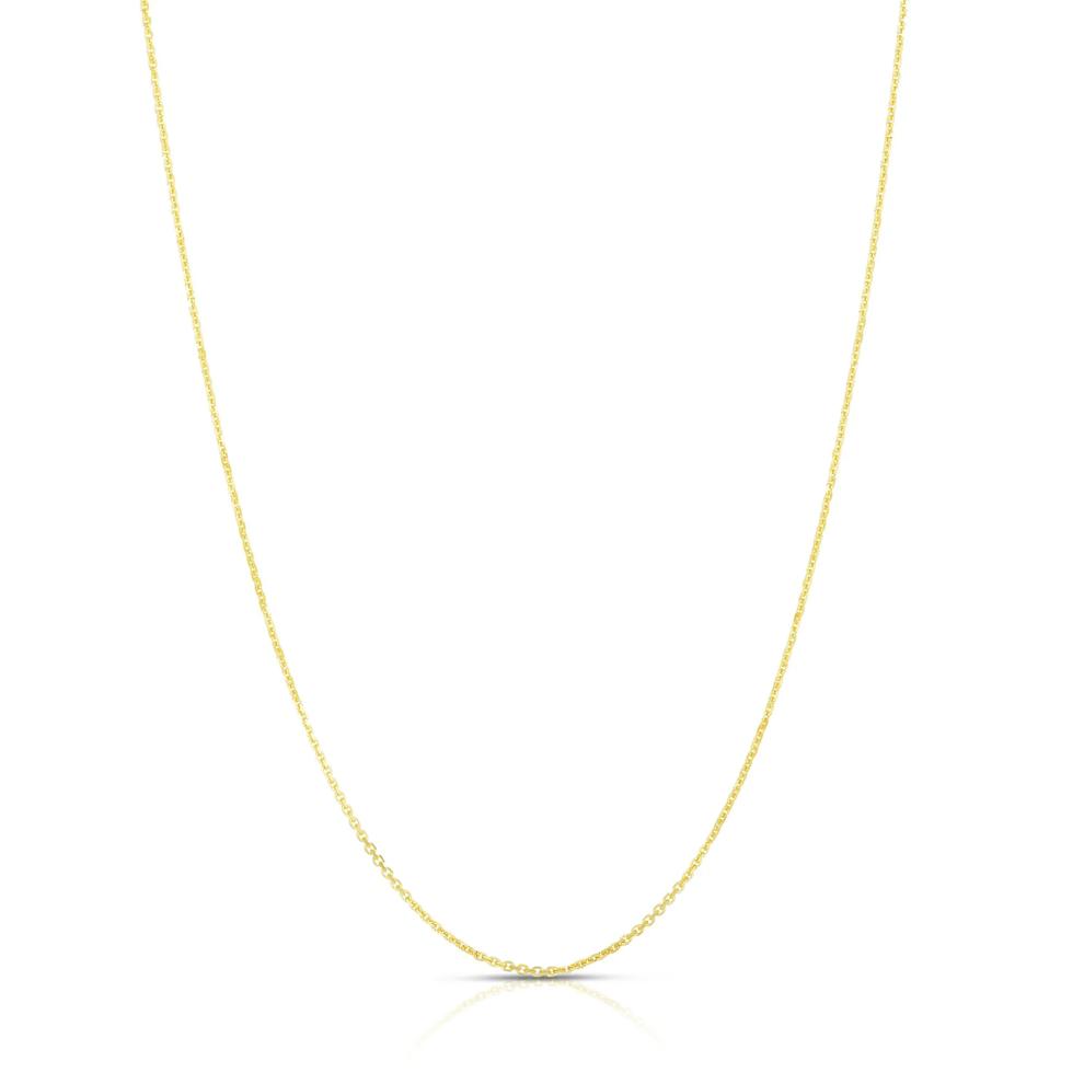 Diamond-Cut Cable Chain in 10K Yellow Gold, 22" – Image 1 of 2