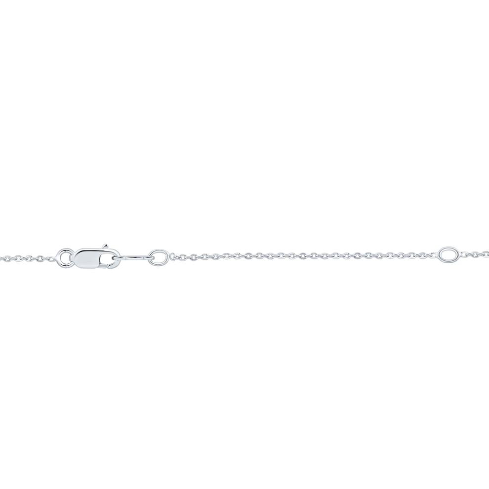 White Topaz and freshwater Pearl Heart Pendant in Sterling Silver and 10K Rose Gold – Image 3 of 3