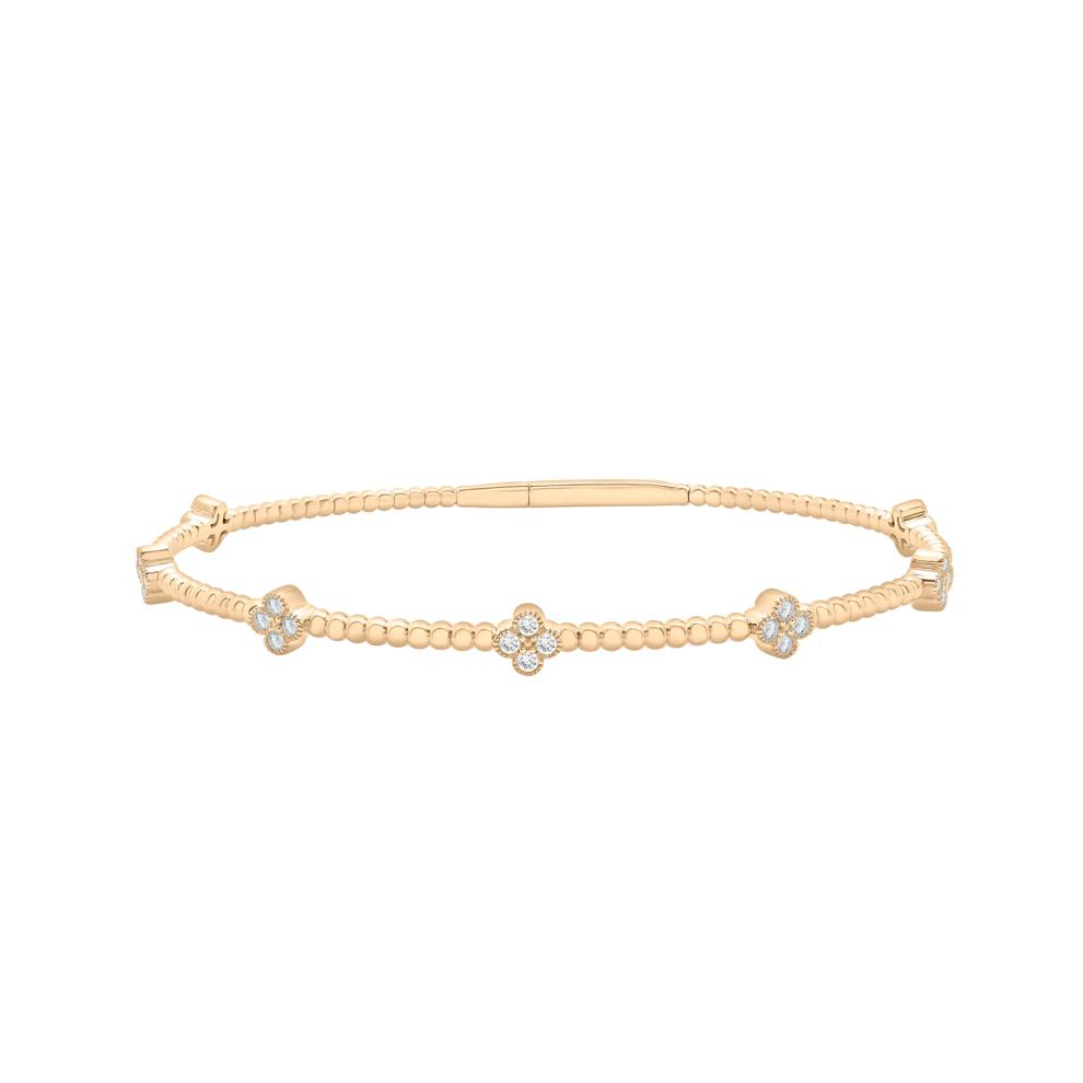 Diamond Flexible Bangle Bracelet in 14K Yellow Gold (1/2 ct. tw.) – Image 1 of 1