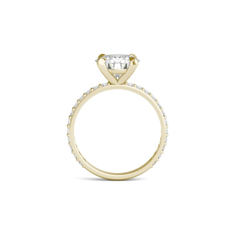 Lab-Created Moissanite Engagement Ring in 14K Yellow Gold &#40;2 5/8 ct. dew&#41; – Image 2 of 5