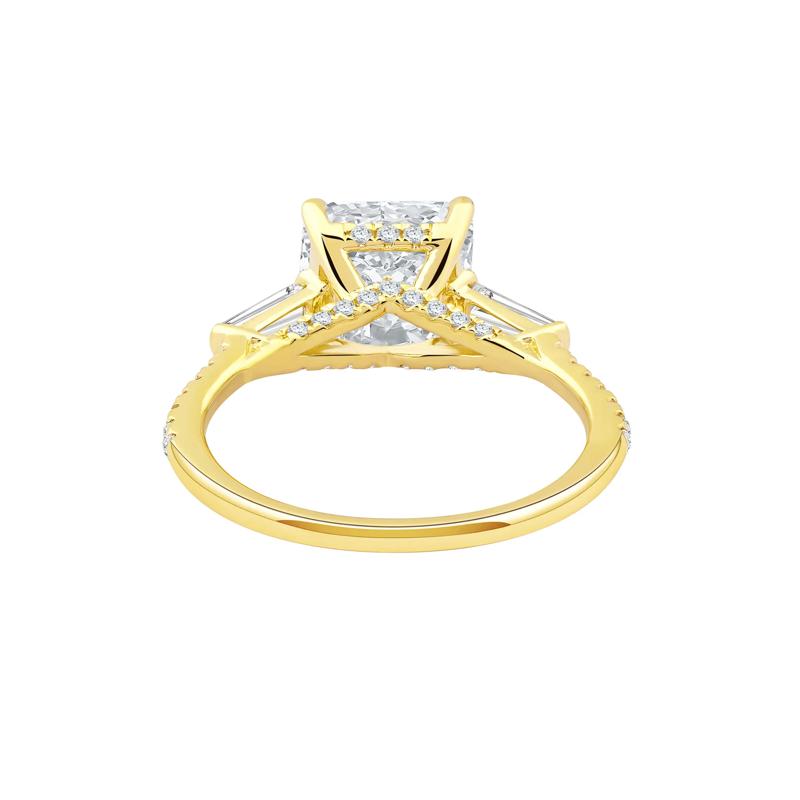 Lab Grown Diamond June Radiant-Cut Engagement Ring in 14K Yellow Gold &#40;3 5/8 ct. tw.&#41; – Image 4 of 4
