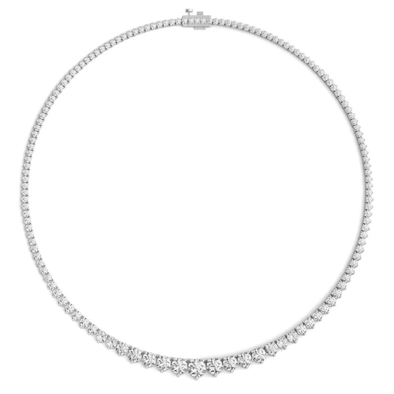 Lab Grown Diamond Riviera Necklace in 14K White Gold &#40;15 ct. tw.&#41; – Image 2 of 3