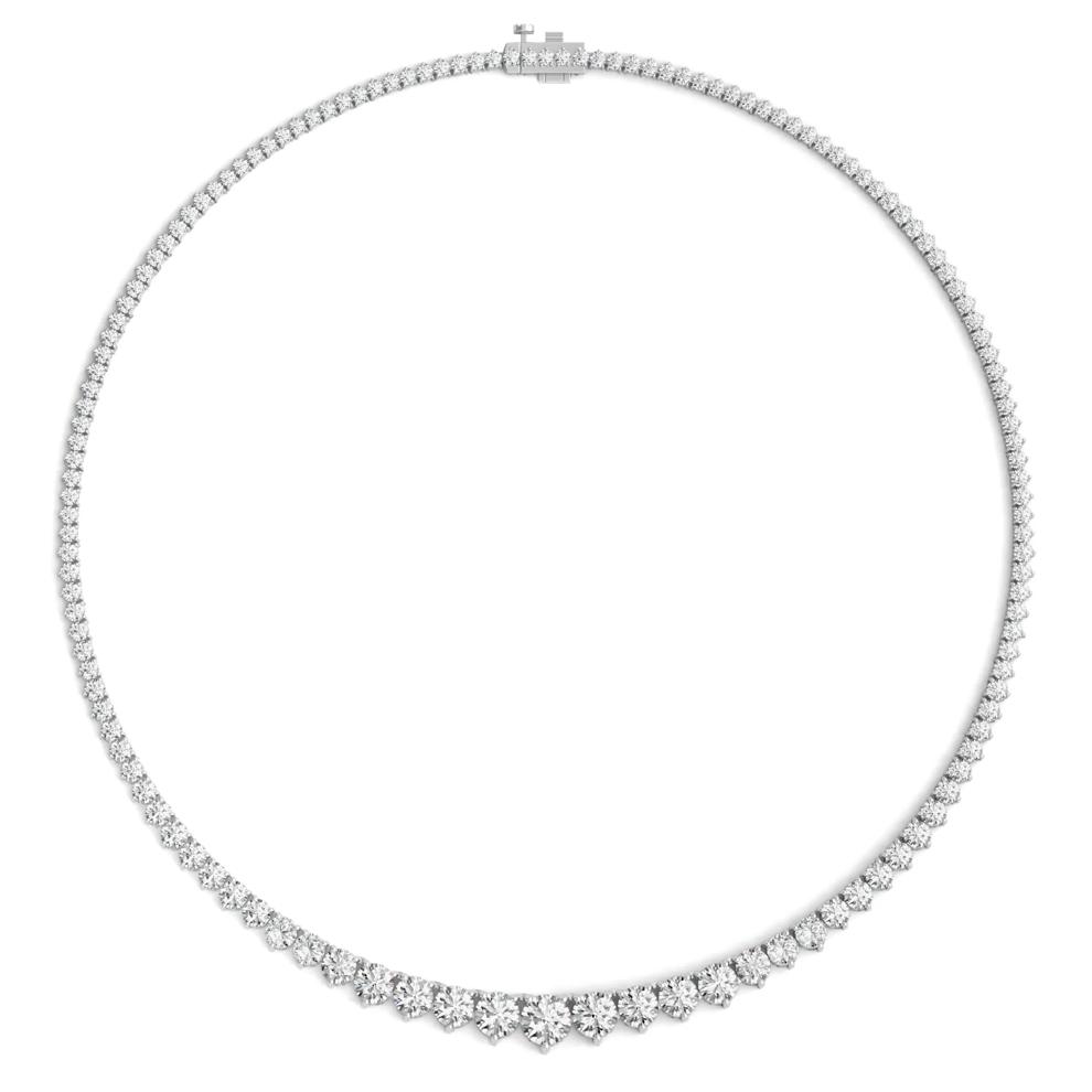Lab Grown Diamond Riviera Necklace in 14K White Gold (15 ct. tw.) – Image 2 of 3