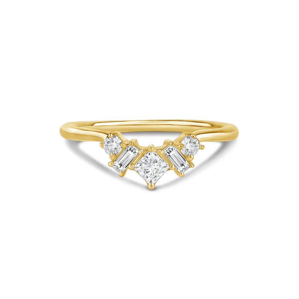 Lab Grown Diamond Multi-Shape Contour Ring in 14K Gold (3/8 ct. tw.) – Image 1 of 3