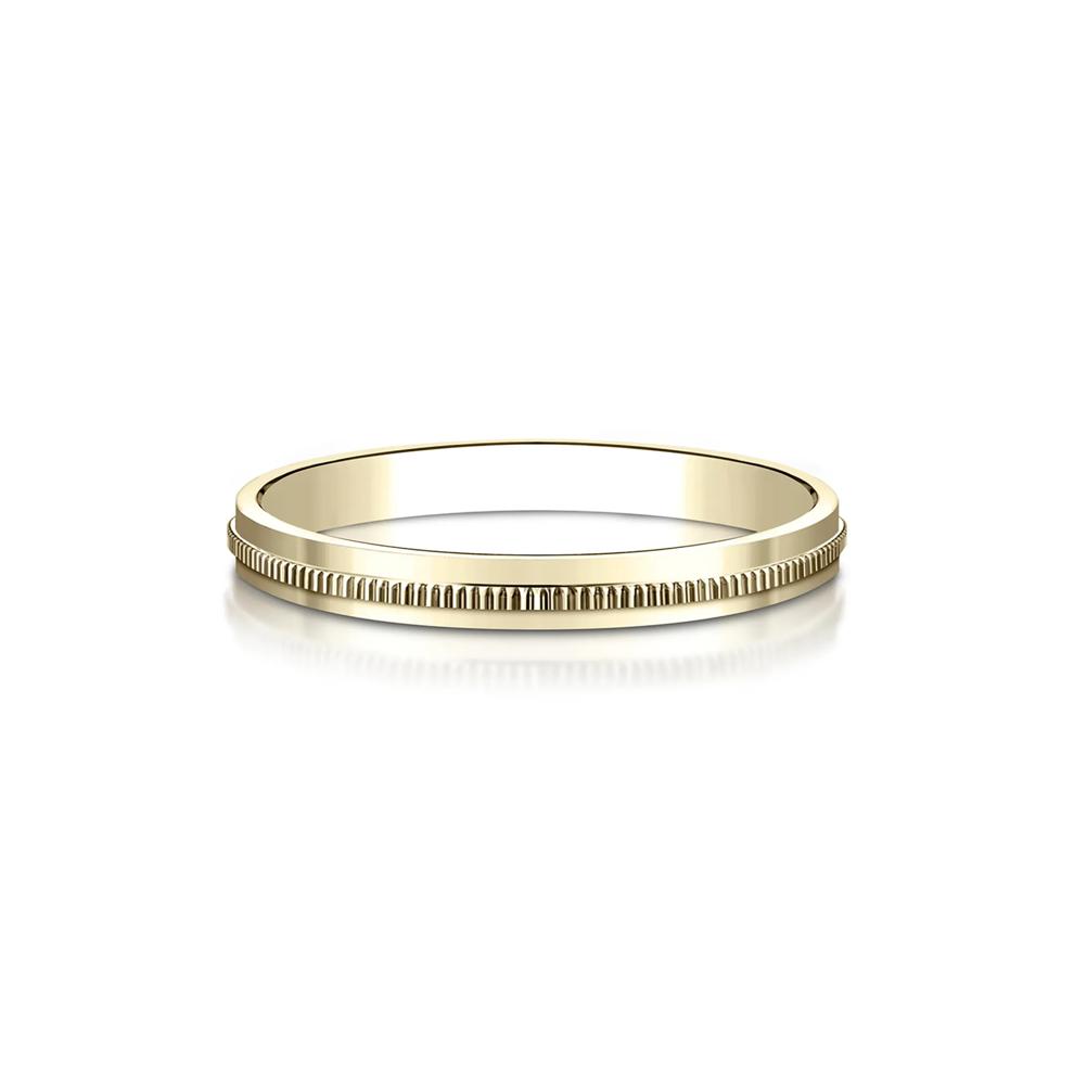 Milgrain Wedding Band in 14K Yellow Gold – Image 1 of 3