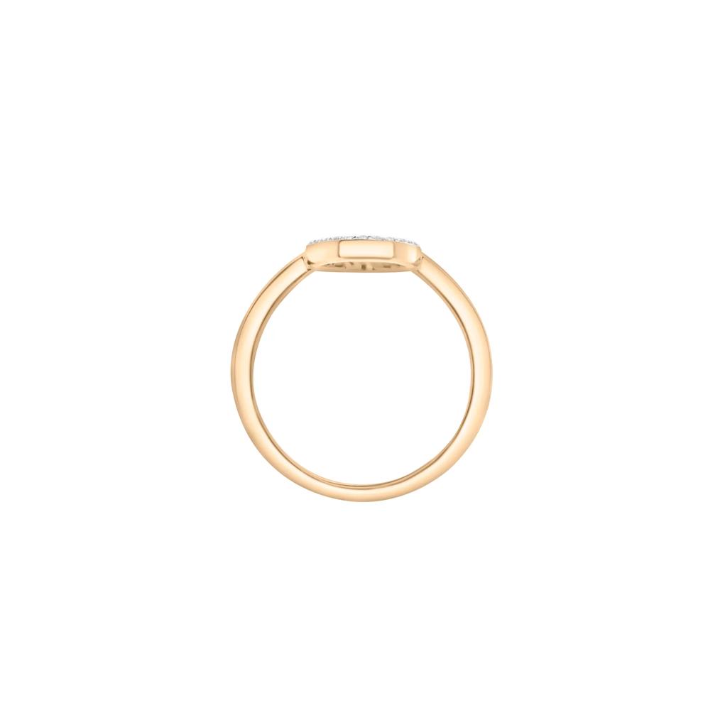 Diamond Open Oval Ring in 10K Yellow Gold (1/10 ct. tw.) – Image 3 of 5