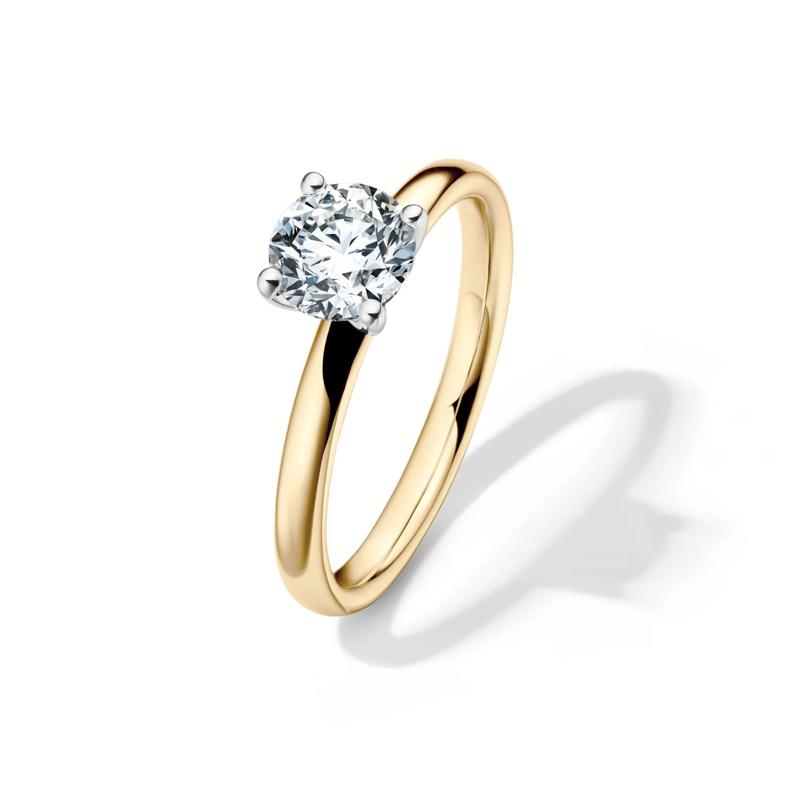 Diamond Round Brilliant Cut Solitaire Engagement Ring in 14K Yellow Gold (1 ct.) – Image 4 of 5