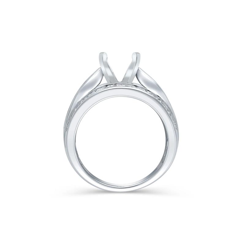 1 1/4 ct. tw. Diamond Semi-Mount Engagement Ring in 14K White Gold &#40;Setting Only&#41; – Image 4 of 6