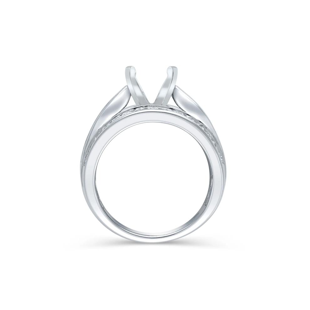 1 1/4 ct. tw. Diamond Semi-Mount Engagement Ring in 14K White Gold (Setting Only) – Image 4 of 6