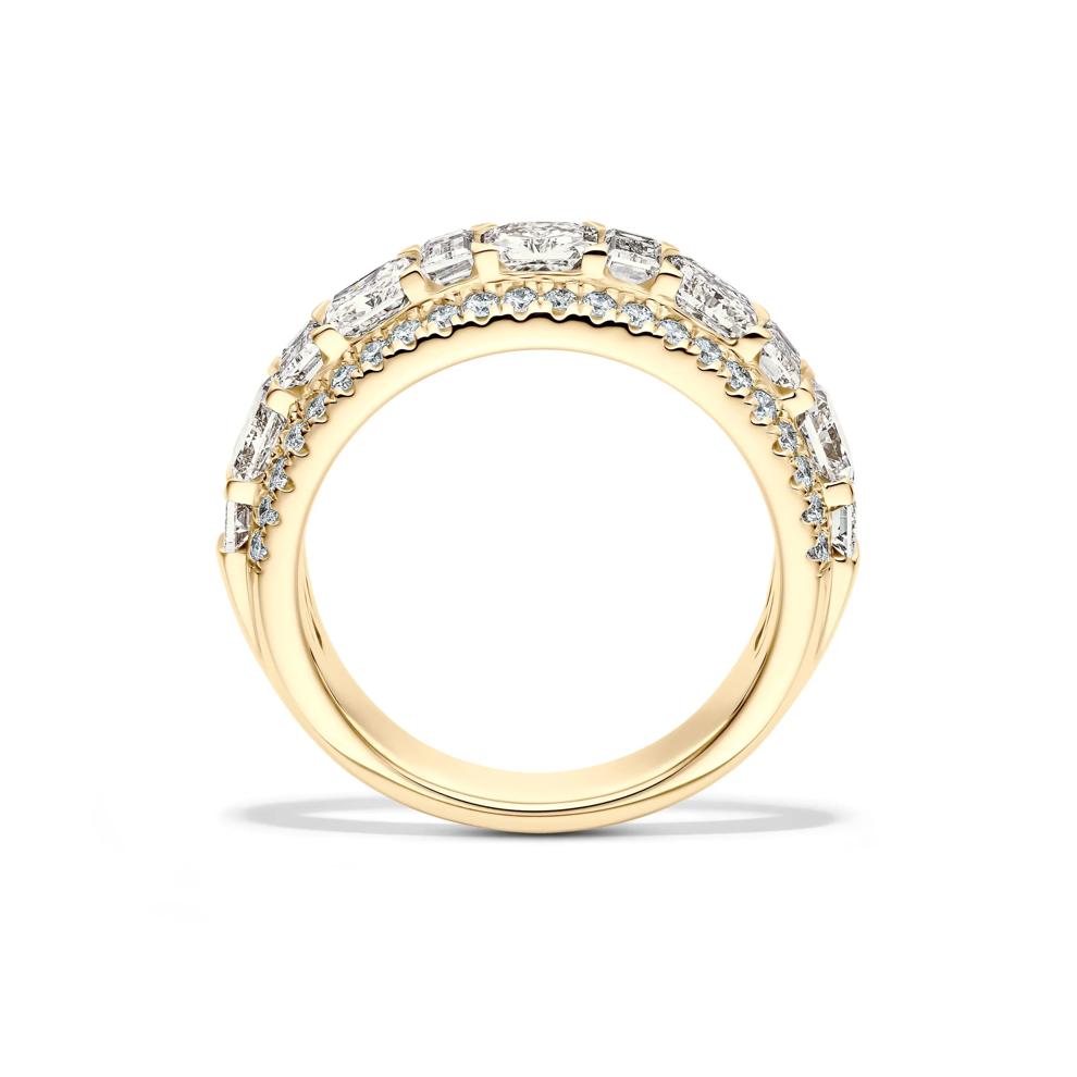 Lab Grown Diamond Multi-Row Anniversary Band in 14K Yellow Gold (3 ct. tw.) – Image 2 of 4