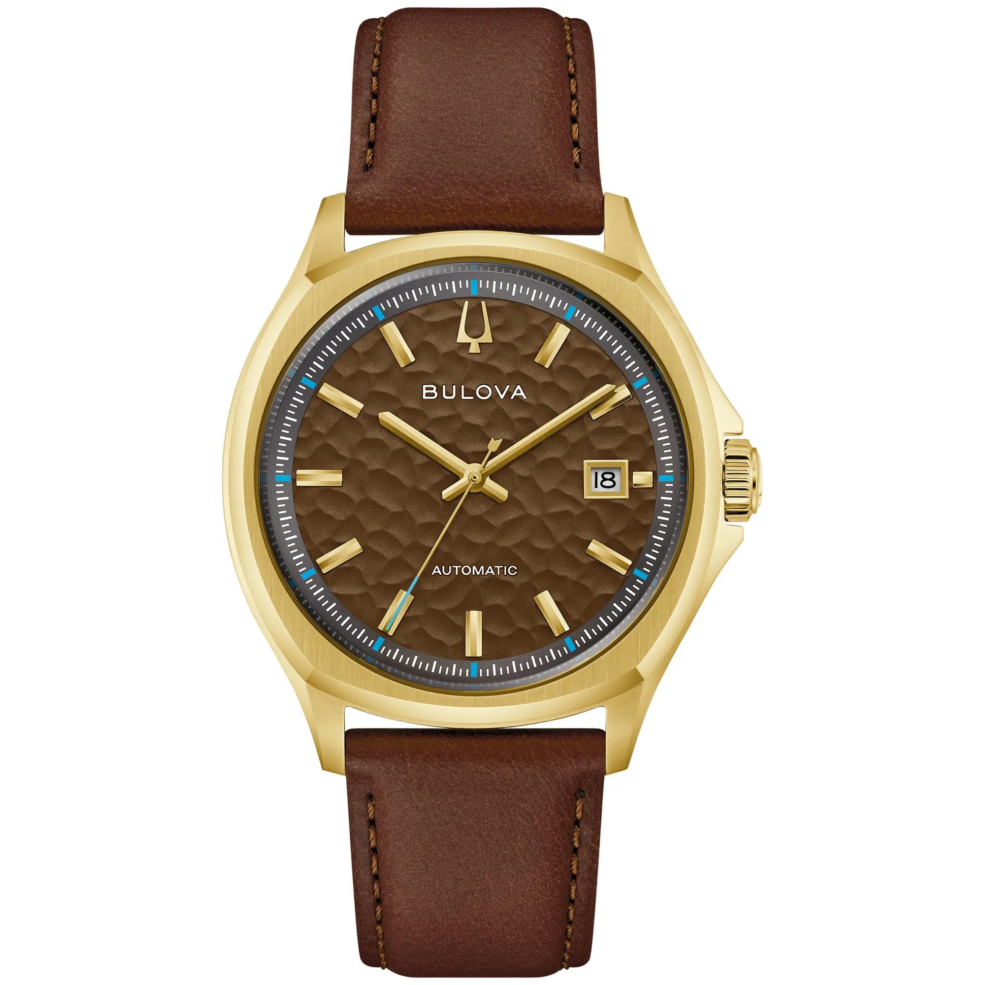 【タイムセール】×NielsBennett PROSHELLADV Bulova Gent's Tony Bennett Watch With a Brown Leather Strap