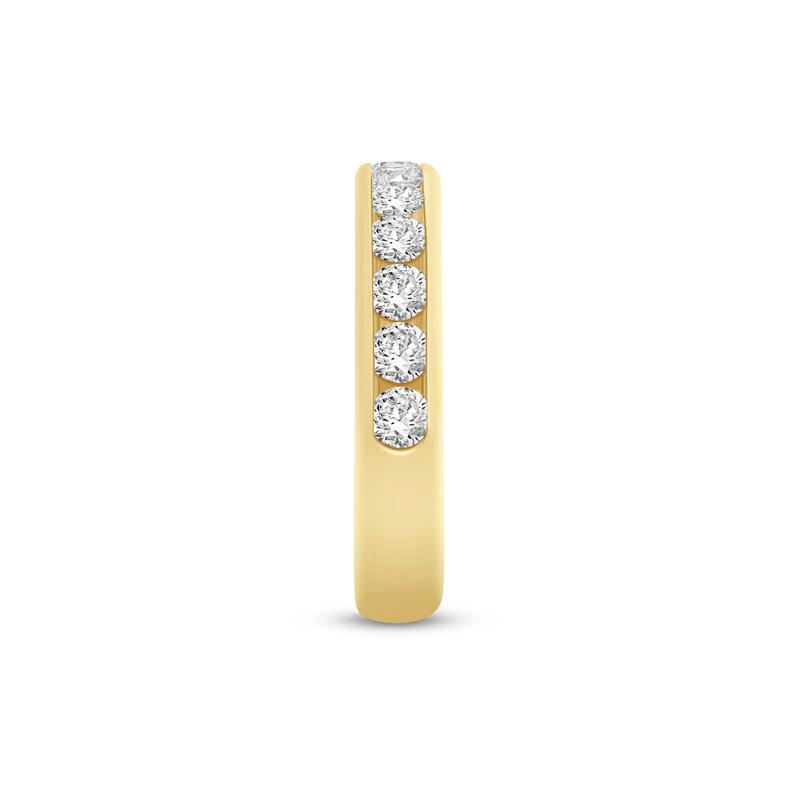 Lab Grown Diamond Channel-Set Wedding Band in 14K Yellow Gold &#40;1 ct. tw.&#41; – Image 3 of 3