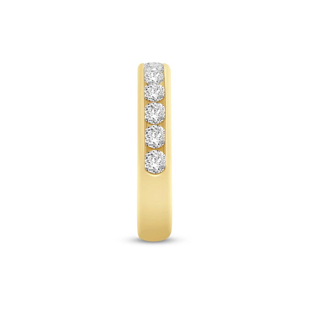 Lab Grown Diamond Channel-Set Wedding Band in 14K Yellow Gold (1 ct. tw.) – Image 3 of 3