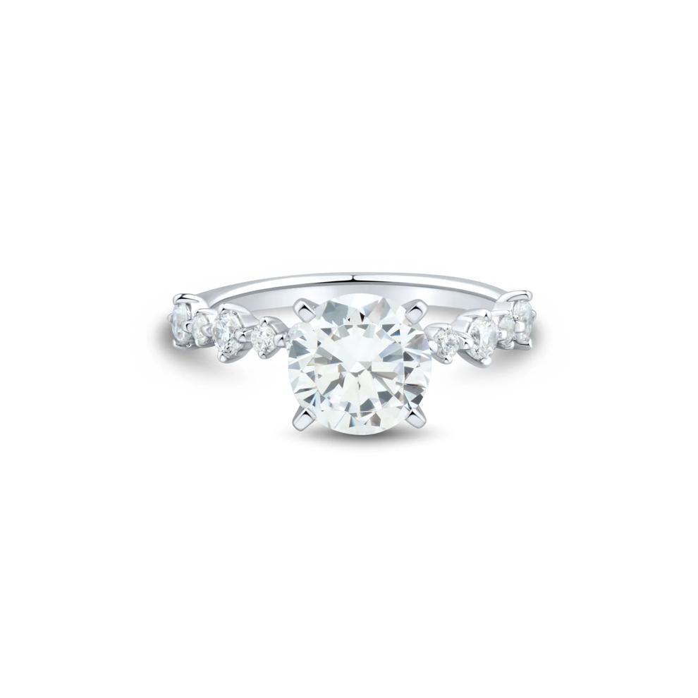 Lab Grown Diamond Semi-Mount Engagement Ring in Platinum (1/2 ct. tw.) – Image 1 of 6
