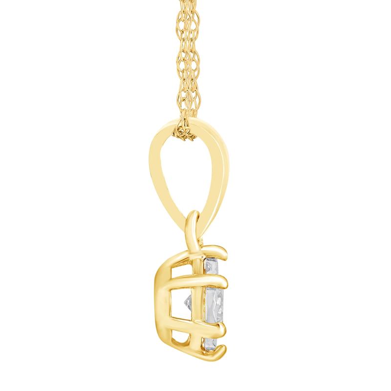 Diamond Accent Pendant in 10K Yellow Gold – Image 2 of 3