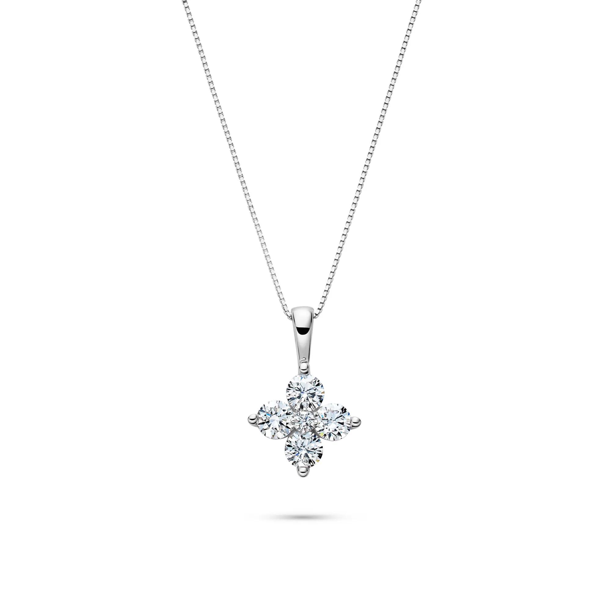 Helzberg Lab Grown Diamonds Five-Stone Pendant