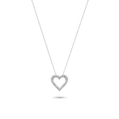 Lab Grown Diamond Heart Pendant in 14K Gold