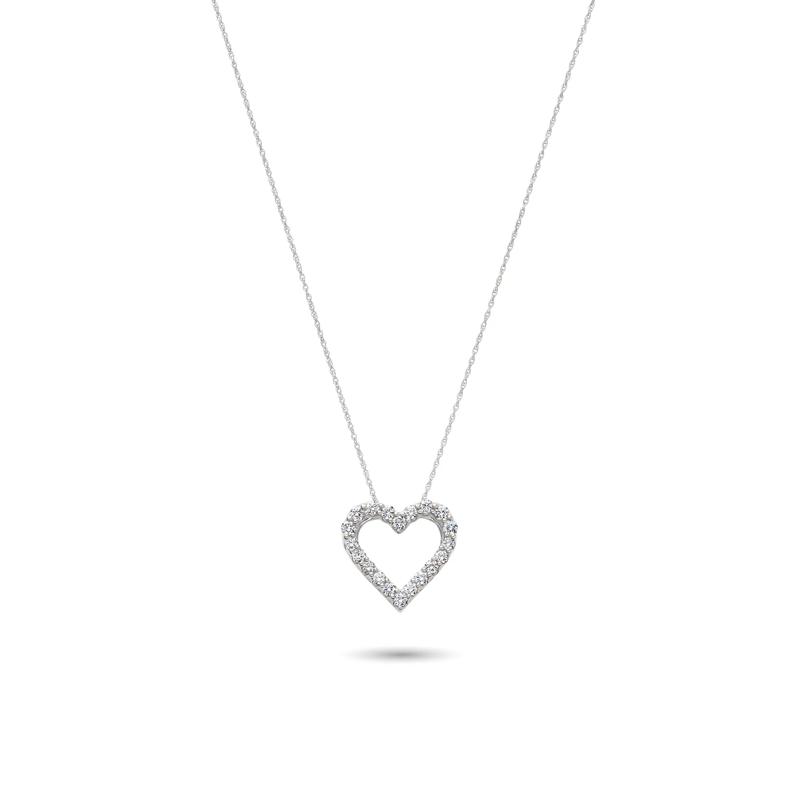 Helzberg Lab Grown Diamonds Lab Grown Diamond Heart Pendant – Image 1 of 2