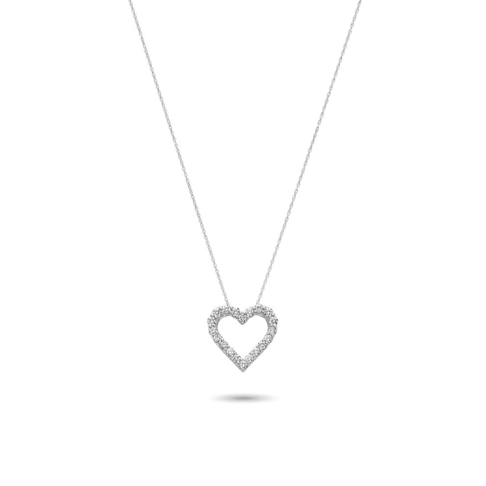 Helzberg Lab Grown Diamonds Lab Grown Diamond Heart Pendant – Image 1 of 4