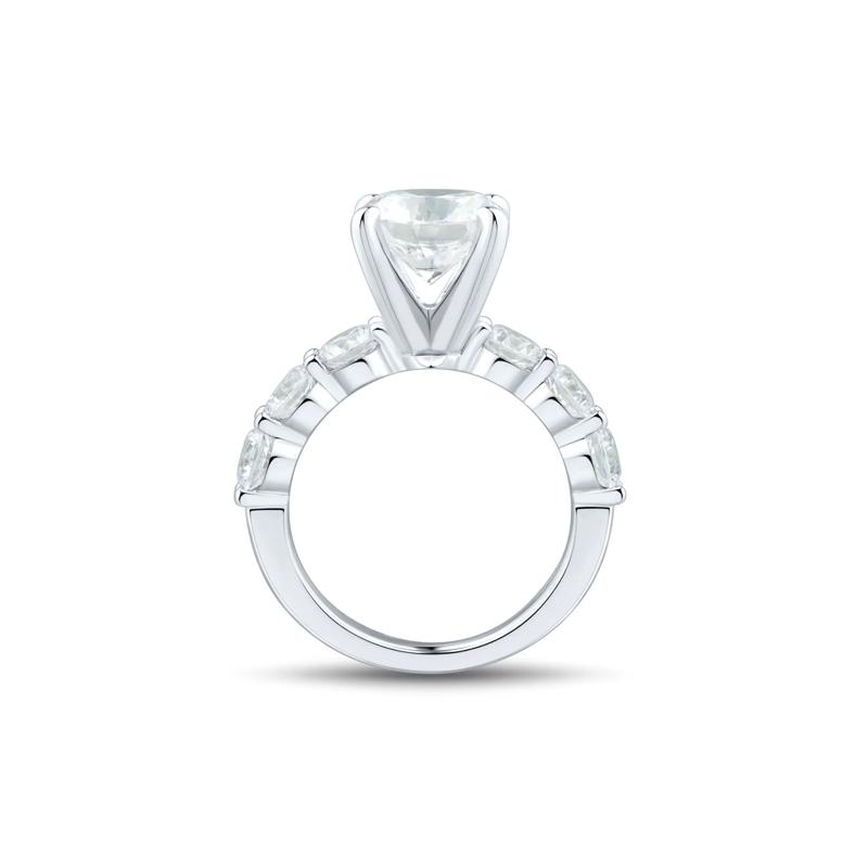 Lab Grown Diamond Semi-Mount Engagement Ring in 14K White Gold &#40;2 ct. tw.&#41; &#40;Setting Only&#41; – Image 4 of 6